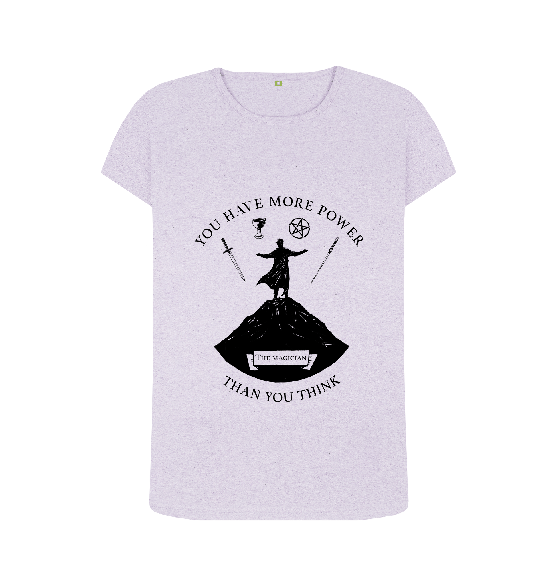 Light Purple Recycled Printed T-Shirt Front