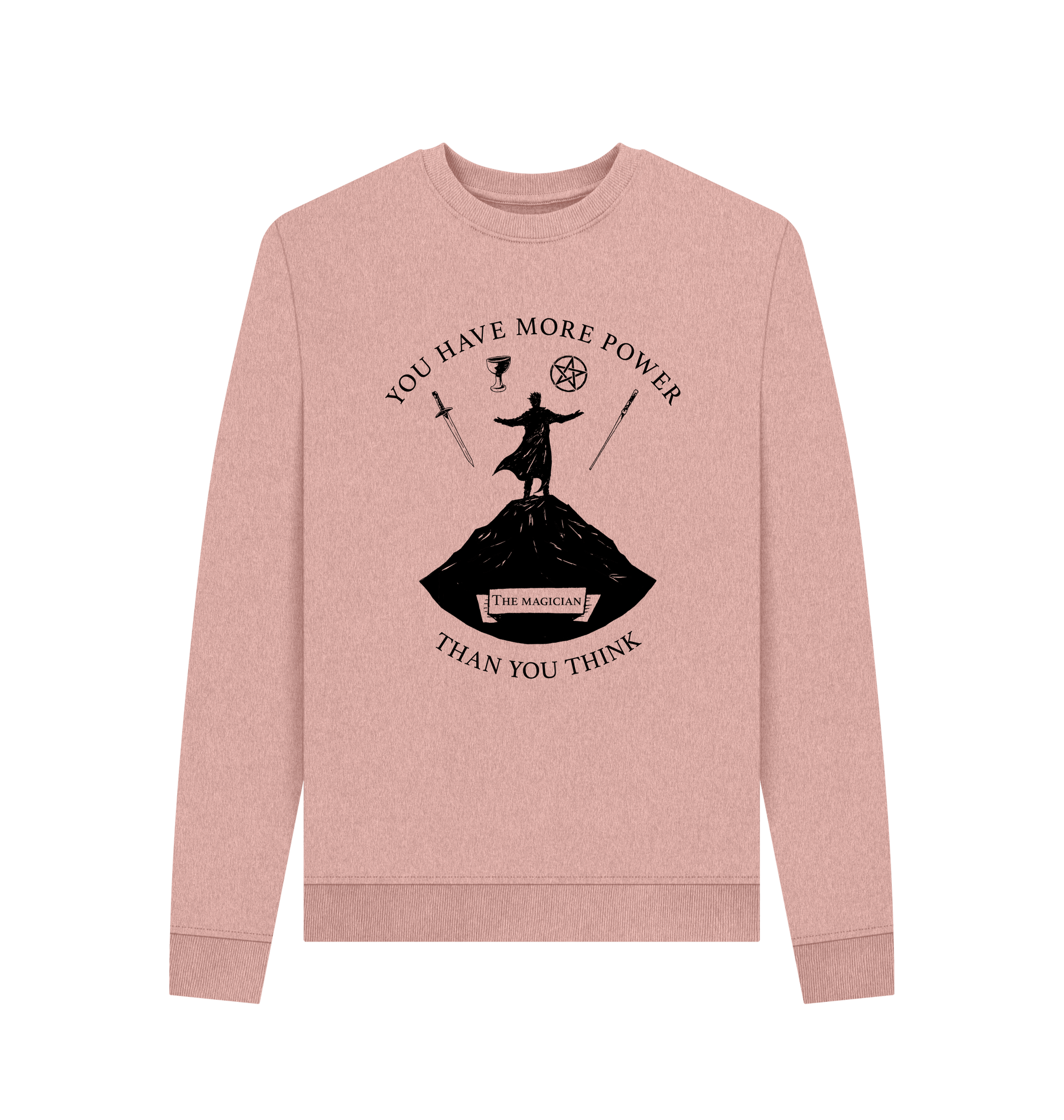Sunset Pink Recycled Printed Sweater Front