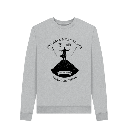 Grey Recycled Printed Sweater Front