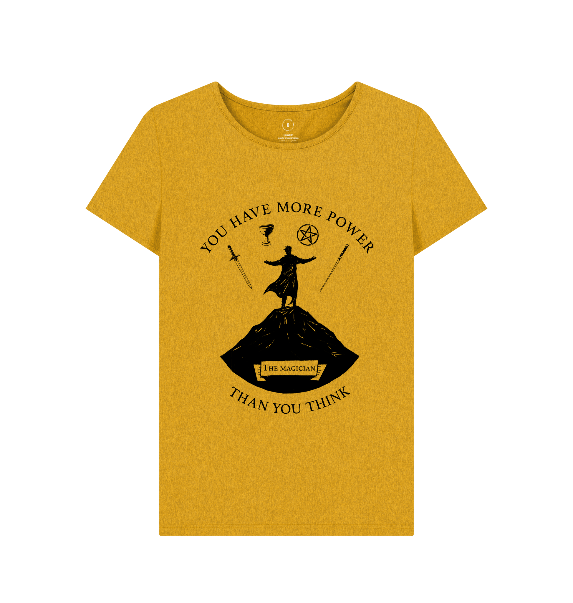 Sunflower Yellow Recycled Printed T-Shirt Front