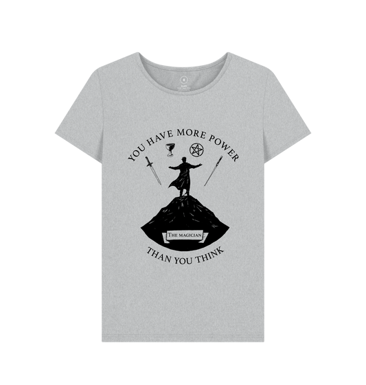 Grey Recycled Printed T-Shirt Front