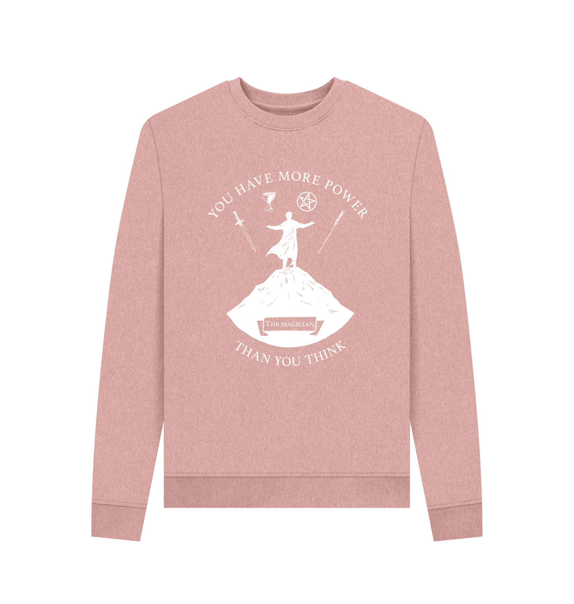 Sunset Pink Recycled Printed Sweater Front