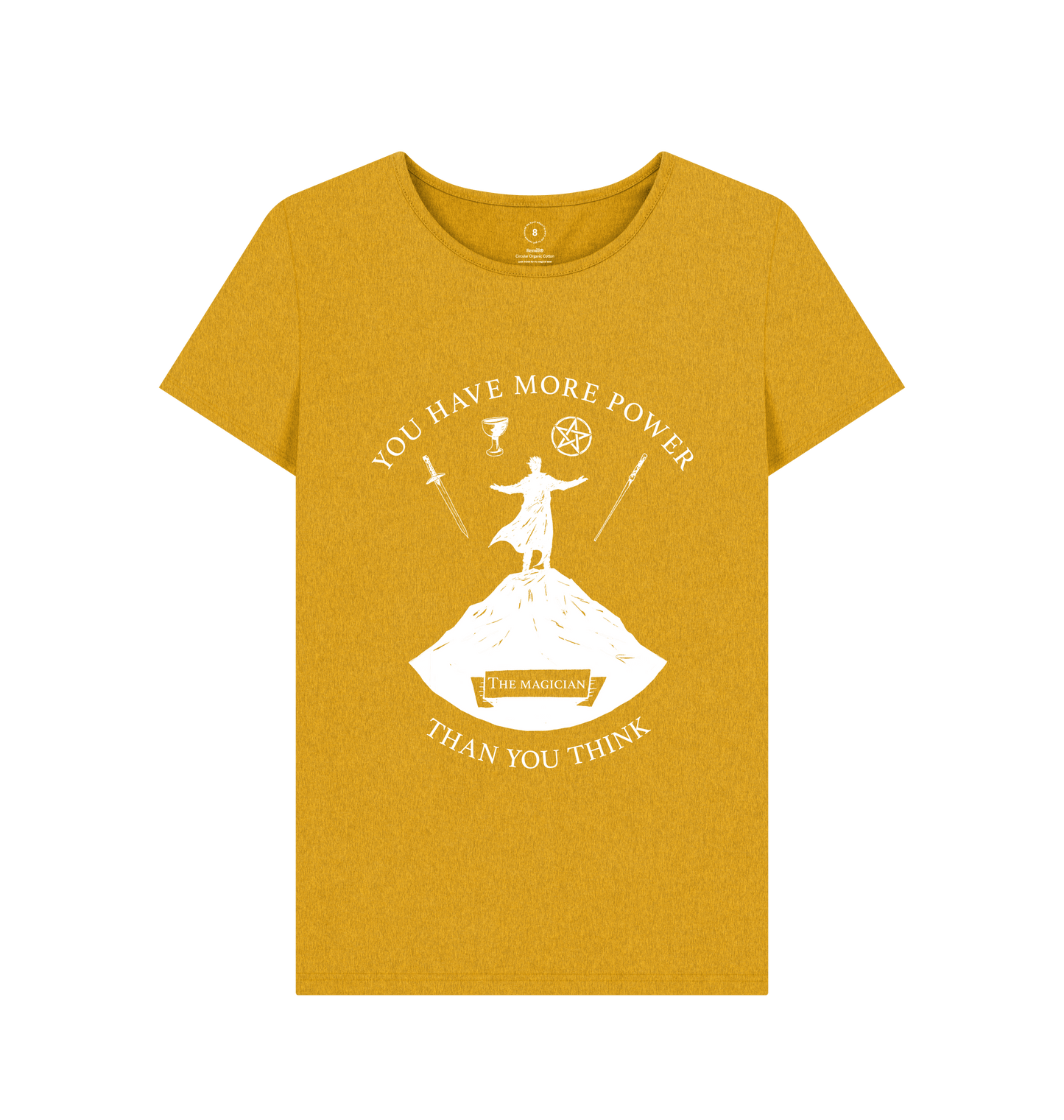 Sunflower Yellow Recycled Printed T-Shirt Front