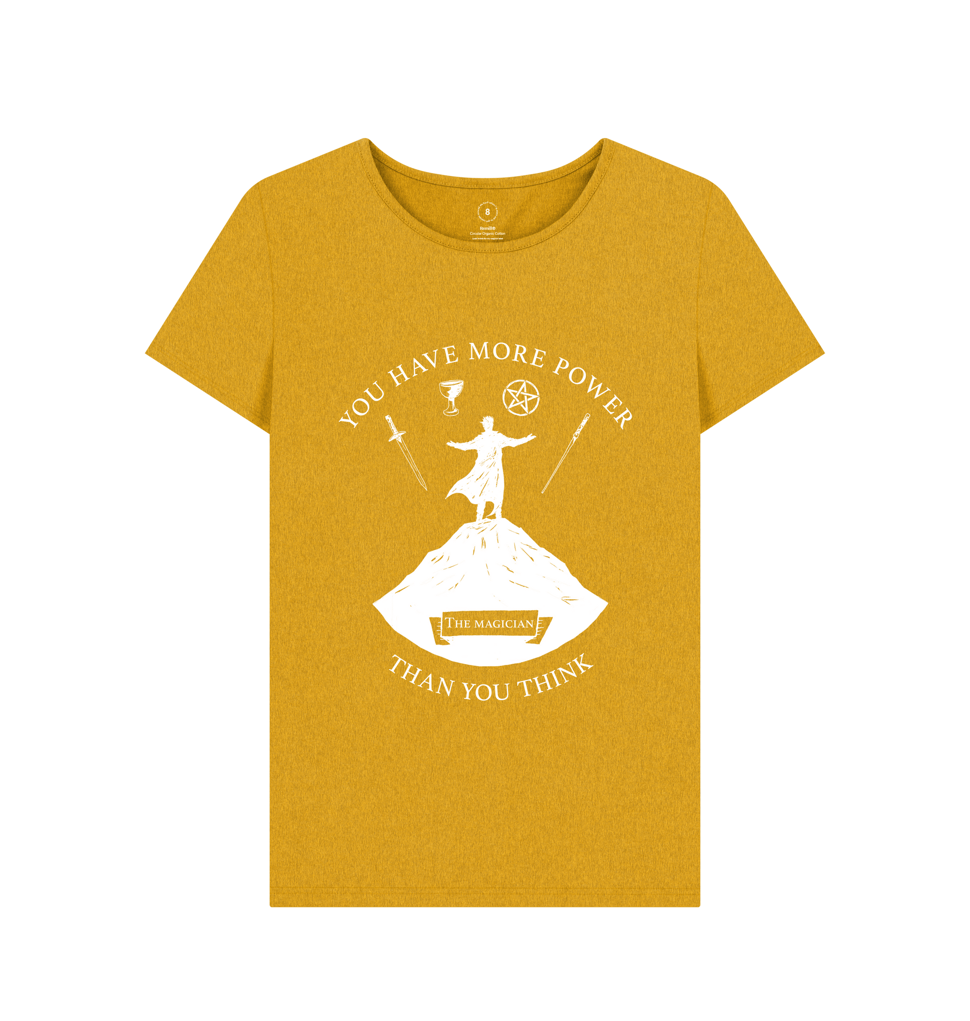 Sunflower Yellow Recycled Printed T-Shirt Front